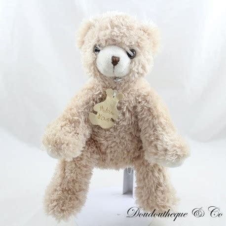 Peluche Ours Histoire D Ours Beige Poils Longs Assis Cm Sos Do