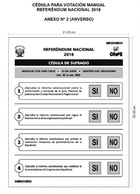 Propuestas Para El Referéndum 2018 Orientación Presidencia Del