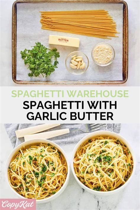 Spaghetti Warehouse Naked Spaghetti Garlic Butter Recipe