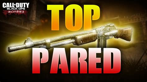 TOP 5 ARMAS de la PARED de CAlL OF DUTY BLACK OPS ZOMBIES || By