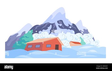 Snow Avalanche Down Cut Out Stock Images And Pictures Alamy