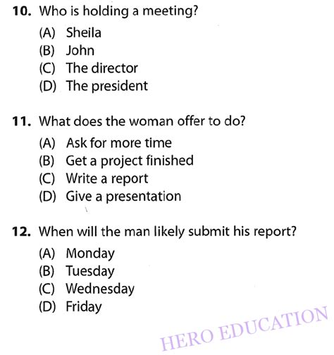Toeic Listening Part 3 CÓ ĐÁp Án Hero Education