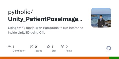 GitHub Pytholic Unity PatientPoseImages Barracuda Using Onnx Model