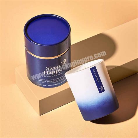 Osmo Luxury Custom Printed Cardboard Cylinder Candle Packaging T