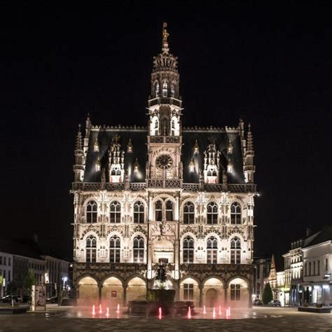 oudenaarde  night stad oudenaarde