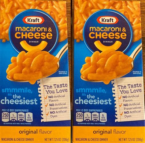 Kraft Macaroni And Cheese Box