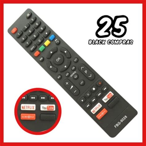 9028 Controle Remoto Tv Philco Smart 4k Netflix Globoplay Youtube