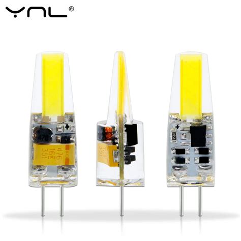 YNL LED Lamp Bulb G4 1505 COB Chip Lights AC DC 12V 2W G4 LED Lamp