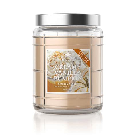 AROMAHOME BY SLATKIN CO 18 Oz Creamy Vanilla Pumpkin Scented Candle