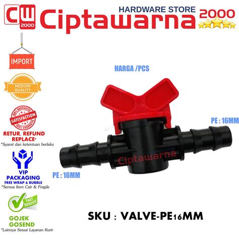 Jual Valve Selang Pe Mm Selang Pe Mm Fertigasi Irigasi Ak