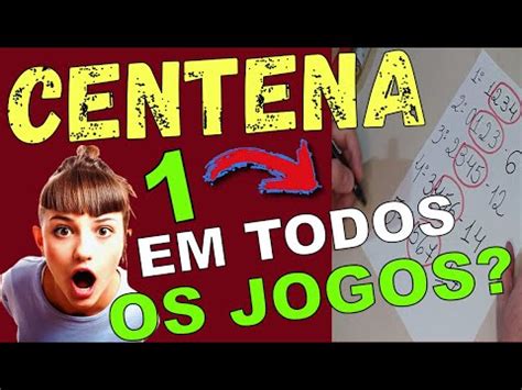 Como Jogar E Ganhar Na Centena Fechamento Para Pegar Centenas Na