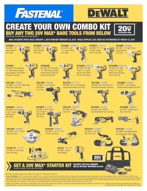 Fillable Online Create Your Own Combo Kit Fastenal Fax Email Print