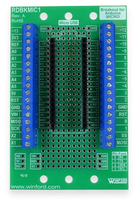 Breakout For Arduino Micro Winford Engineering