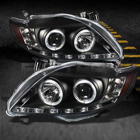 Buy Corolla Jdm Black Halo Projector Headlights W R Style