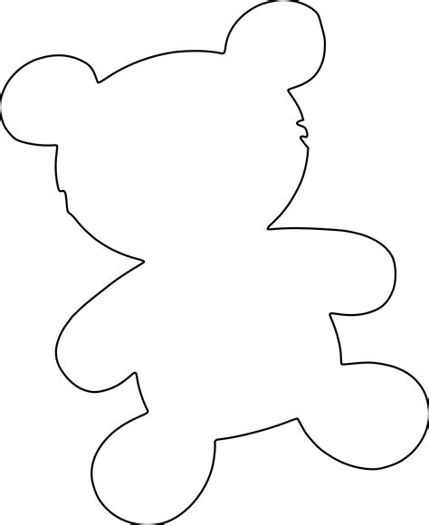 Free Printable Teddy Bear Outlines