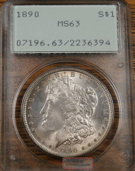 1890 P Morgan Silver Dollar Pcgs Ms63 Ogh 1st Gen