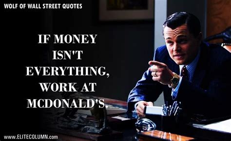 If Money Isnt Everything Work At McDonalds Jordan Belfort