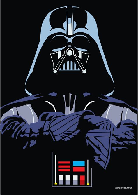 Darth Vader By Marcelodzn On Deviantart Star Wars Poster Star Wars