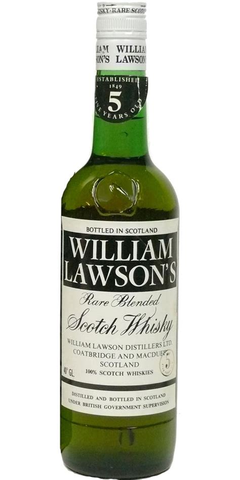 William Lawson S Yo Rare Blended Scotch Whisky Ml Spirit Radar