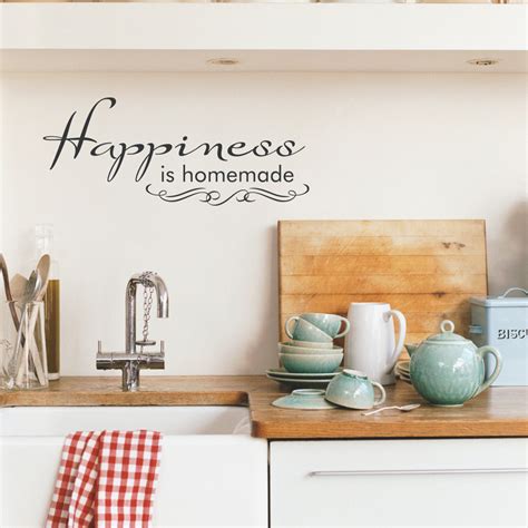 Happiness Is Homemade Wall Quote Decal