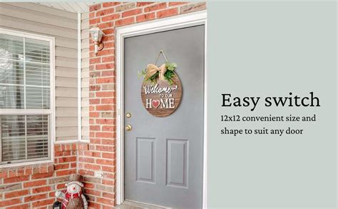 Interchangeable Seasonal Welcome Sign Front Door