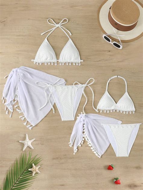 Ensembles De Bikini Triangle Ras Du Cou Pour Filles Pr Adolescentes