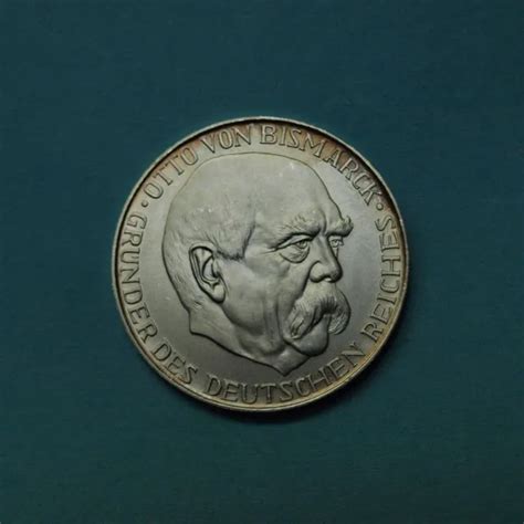 Medaille Otto Von Bismarck Jahre Kaiser Proklamation St M