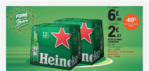 Promo Bi Re Blonde Heineken Sur Le E Produit Achet Chez E Leclerc Icatalogue Fr