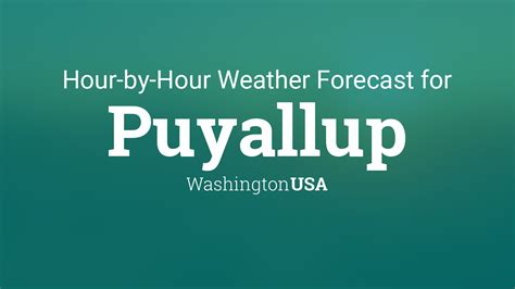 Hourly forecast for Puyallup, Washington, USA