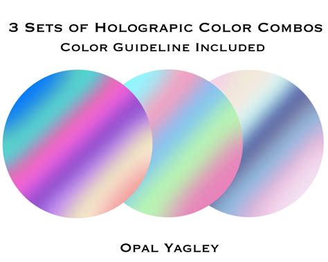 Holographic Procreate Color Palette With Color 1246730