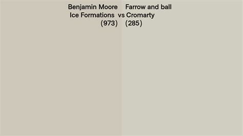 Benjamin Moore Ice Formations 973 Vs Farrow And Ball Cromarty 285