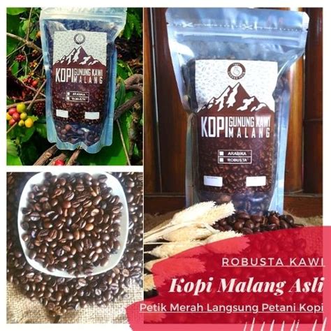 Jual Kopi Robusta Gunung Kawi Malang Bubuk Murni Biji Asli 250 Gr