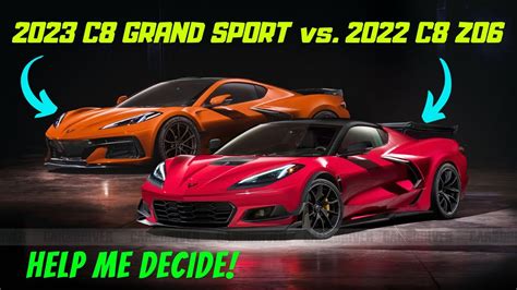 2023 Chevrolet Corvette Z06 Vs C8 Stingray Side By Side Spot The