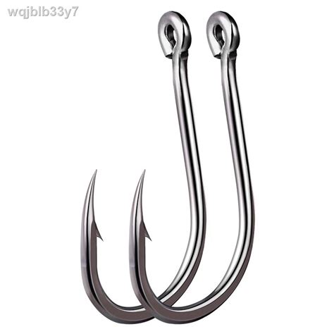 100pcs Fishing Hooks Single Circle Jig Hook Fishhooks Sea Fishing