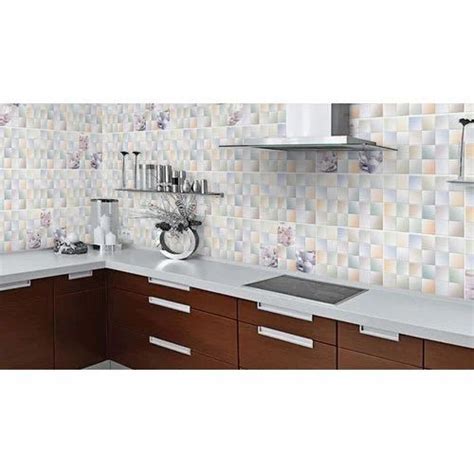 Ceramic Printed Kitchen Wall Tiles Thickness 8 10 Mm Packaging