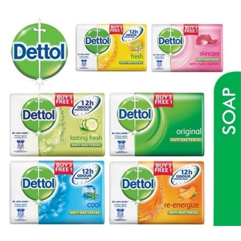 DETTOL ANTIBACTERIAL SOAP BAR 4 X 100G Exp 10 22 Shopee Malaysia