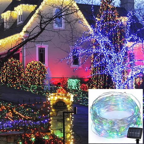 YG 22M 200LED Solar Powered String Light Christmas Fairy Light Xmas ...