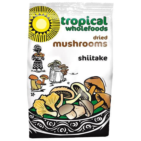 Tropical Wholefoods Dried Shiitake Mushrooms 50g Tropical Wholefoods