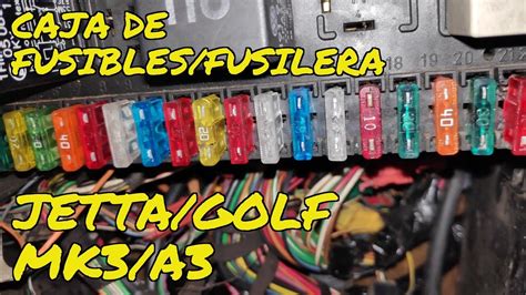 Caja De Fusibles Jetta Golf Cabrio Mk A Para Que Son Cada Uno