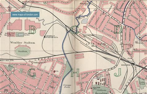 Map Of Wembley London