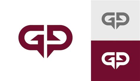 Premium Vector Letter Gp Initial Monogram Logo Design