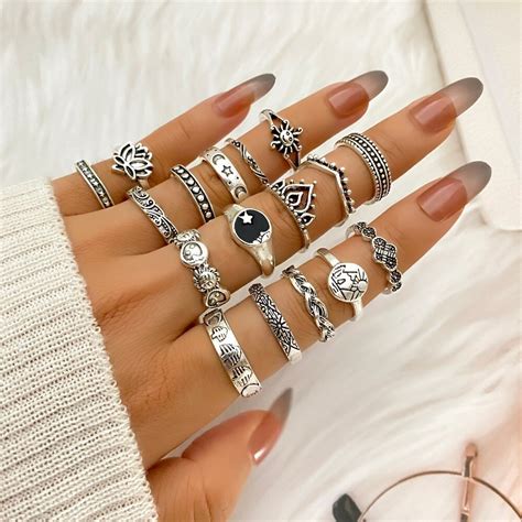 Ifme Anillos De Dedo Con Dise O De Alas De Ngel Para Mujer Sortija De