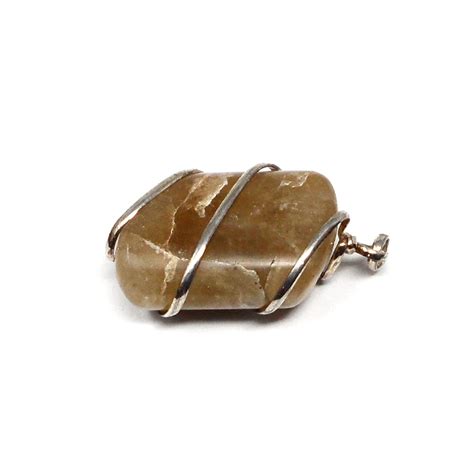 Honey Calcite Pendant The Crystal Man