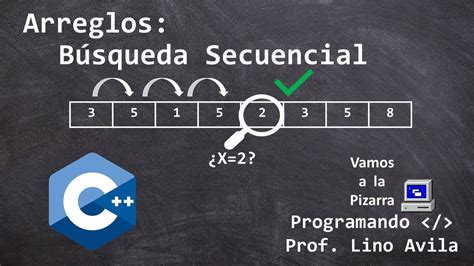 Curso Basico C B Squeda Secuencial Con Arreglos Youtube