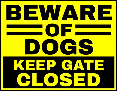 Beware Of Dogs Sign Board Template Postermywall