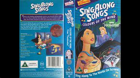 Disney Sing Along Songs Vhs Lot Of Circle Of Life Colors Of The Wind