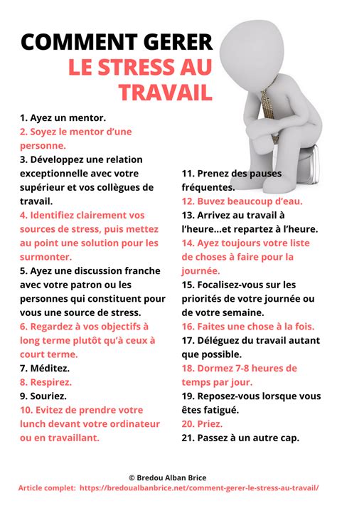 Manifeste Comment Gérer Le Stress Au Travail avec images Comment