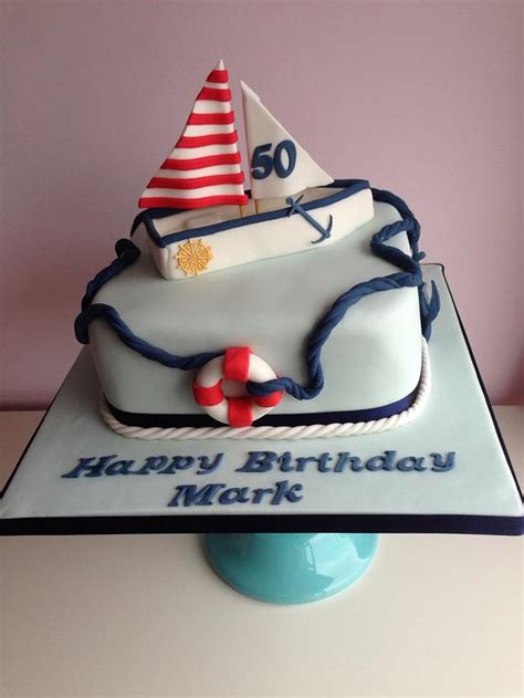 Sailing Boat Decorated Cake By Suzi Saunders Cakesdecor