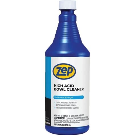 Zep 32 Oz High Acid Toilet Bowl Cleaner 4 Case Hd Supply