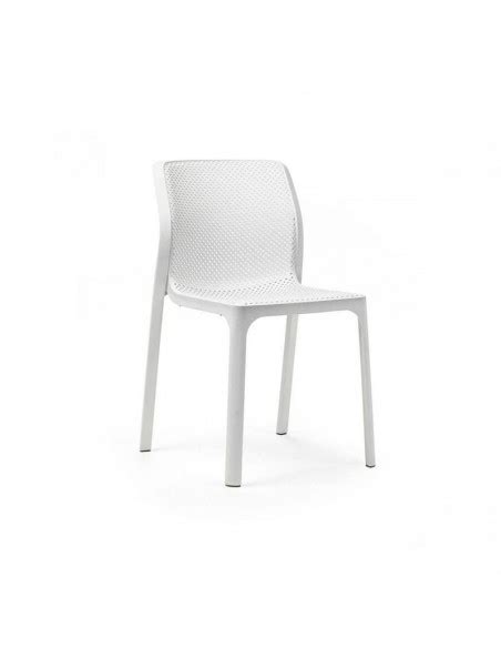 Silla Exterior Monobloque Polipropileno Nardi Bit Blanca 403280000006